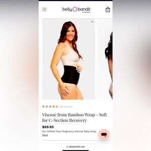 Viscose Belly bandit wrap! Medium **Like new **